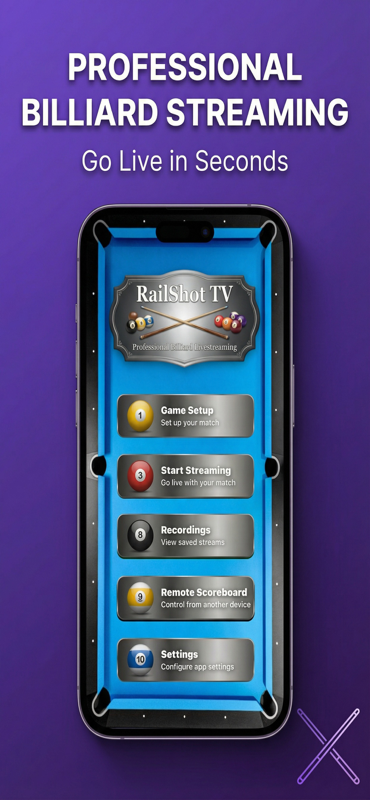 RailShot TV App Interface